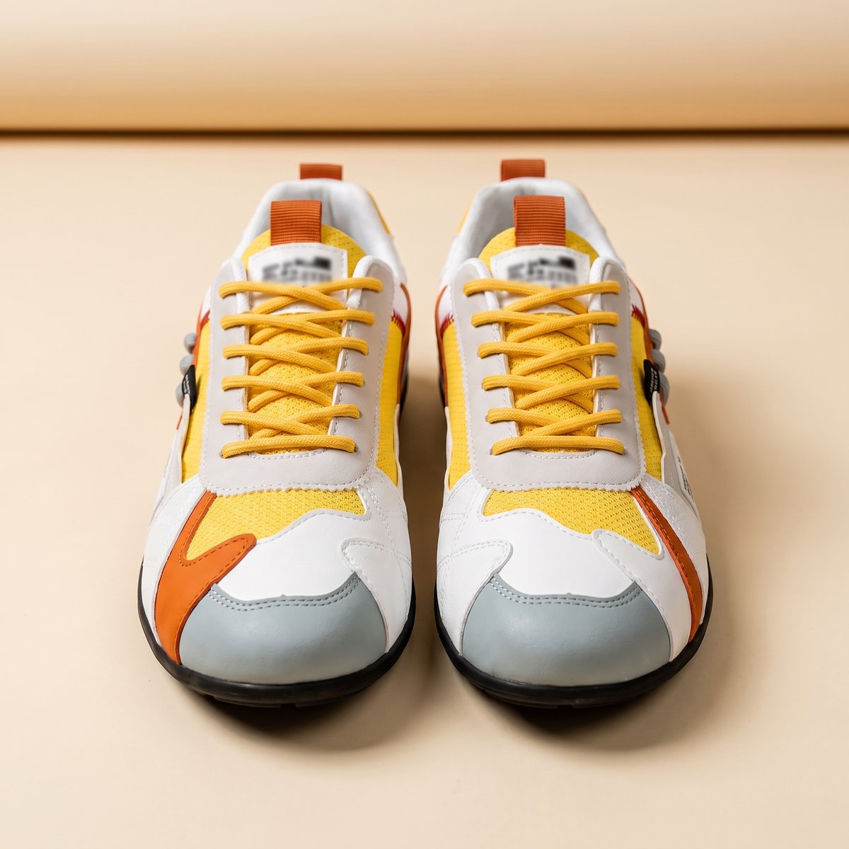 Mateo™ | Zapatillas Retro Blanco y Amarillo