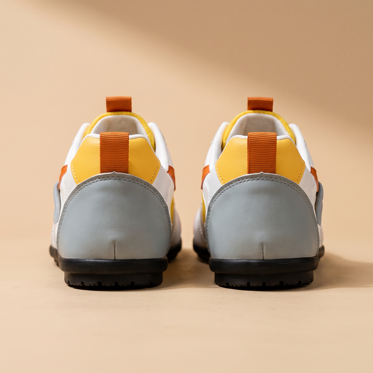 Mateo™ | Zapatillas Retro Blanco y Amarillo