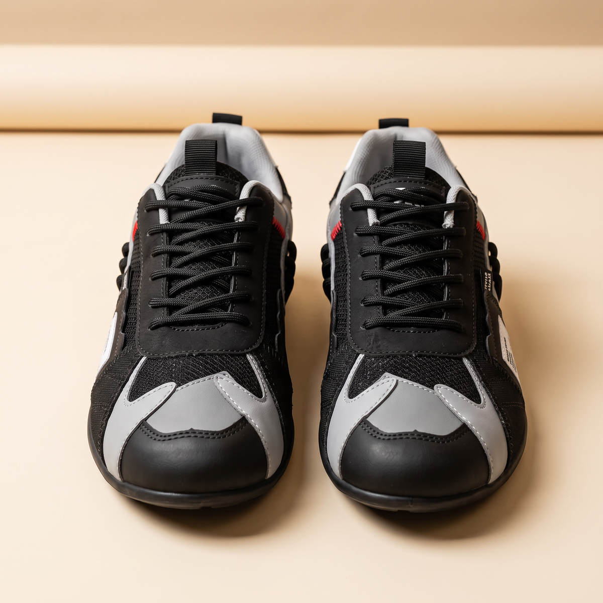 Mateo™ | Zapatillas Retro Gris y Negro