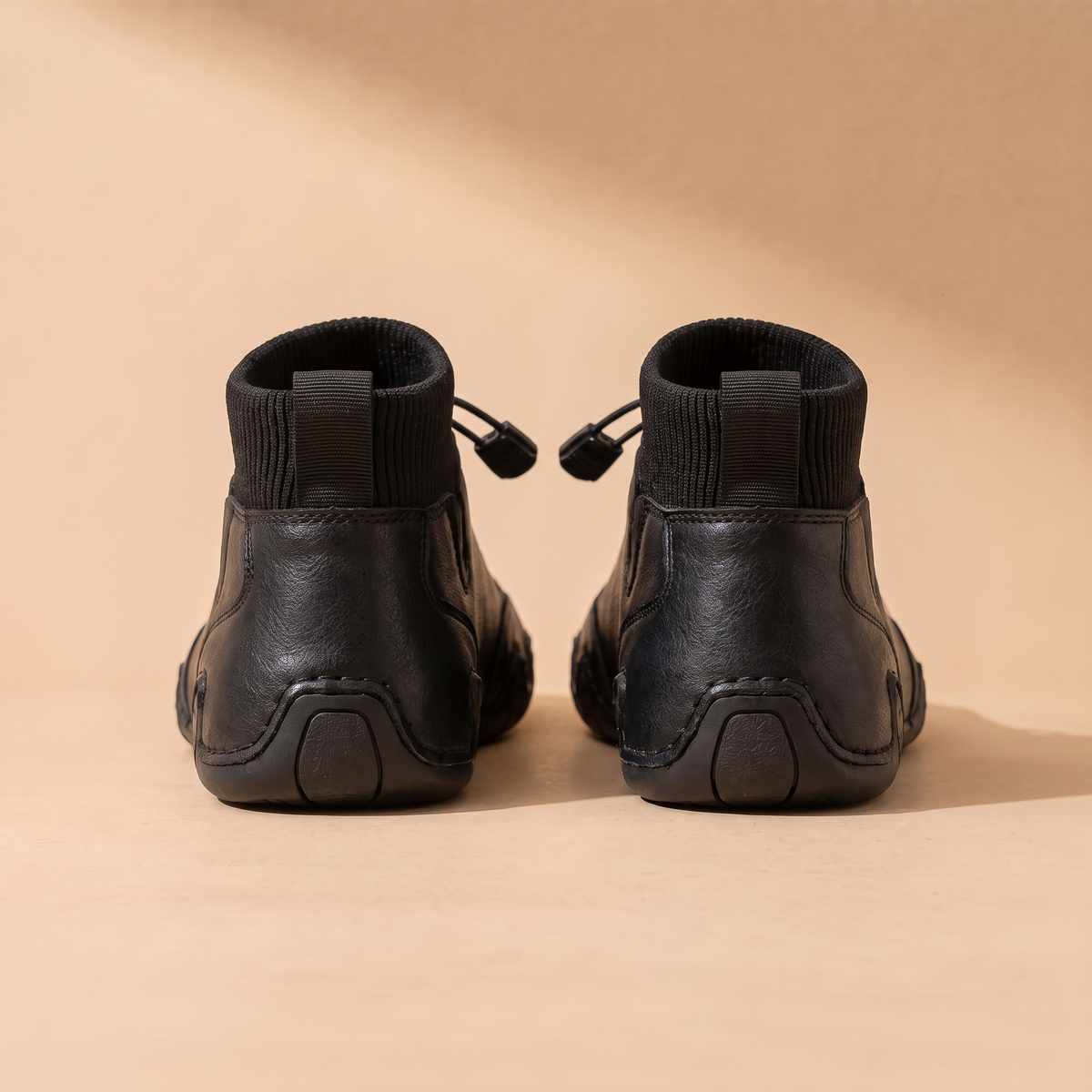 Darío™ Botines de Cuero - Negro
