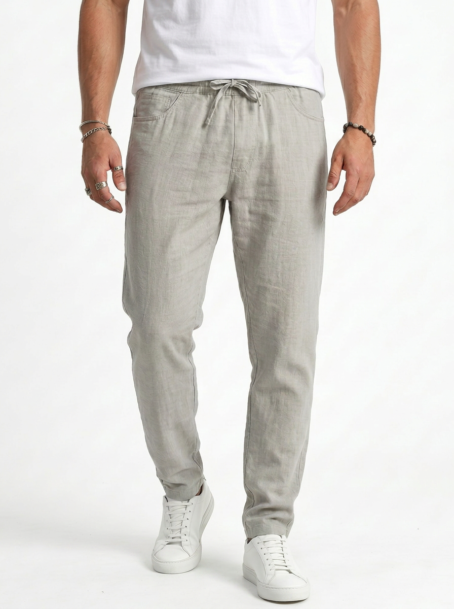 Hugo™ Pantalón de Lino - Caqui