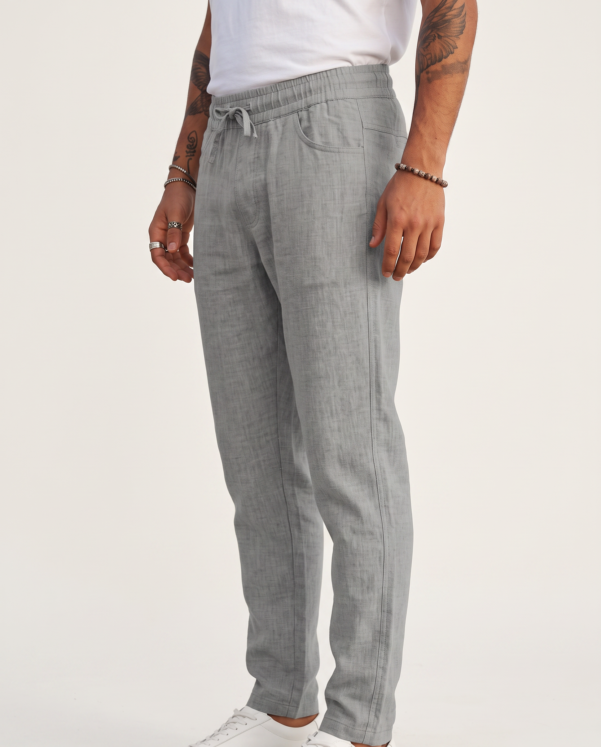 Hugo™ Pantalón de Lino - Gris