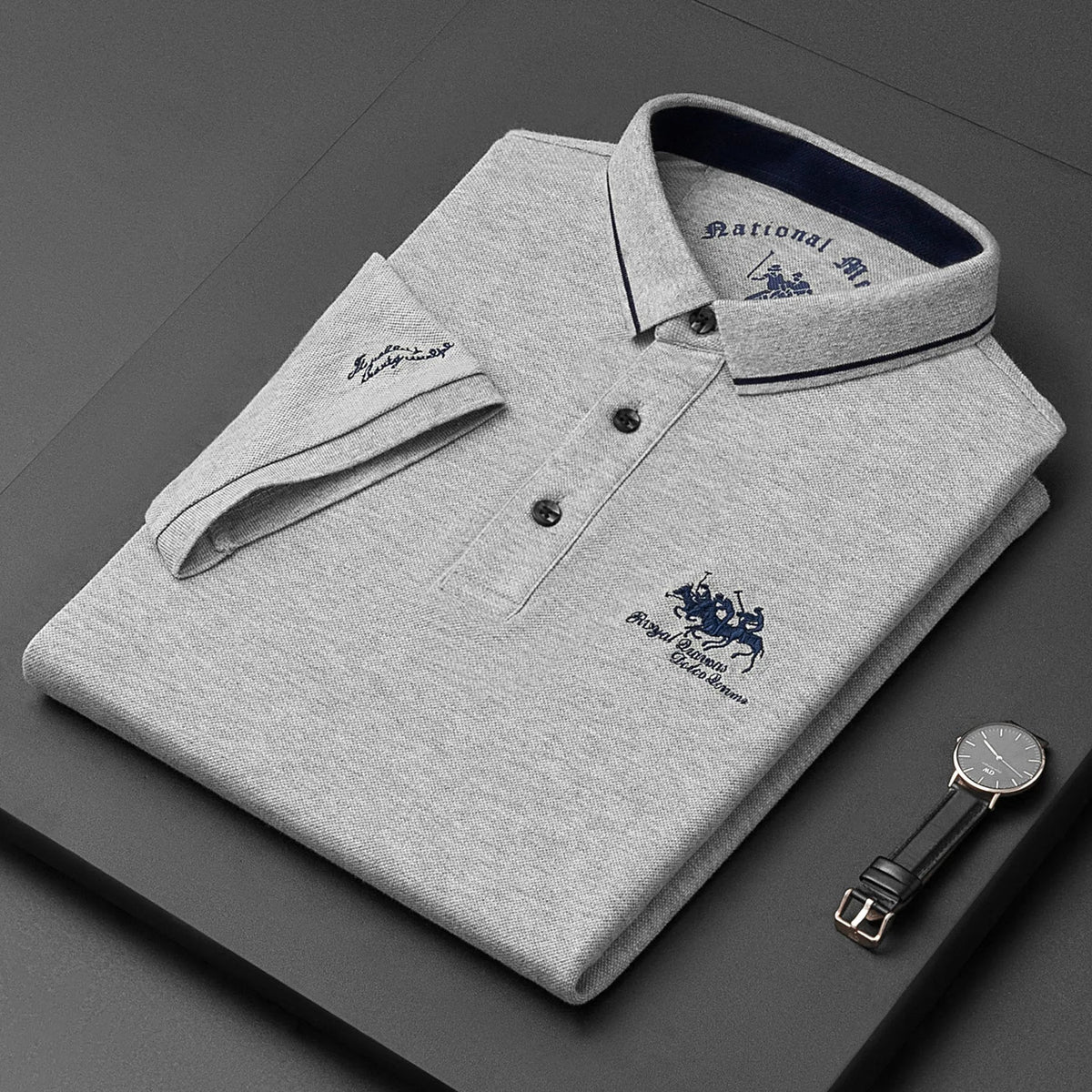 Diego™ Polo Clásico - Gris