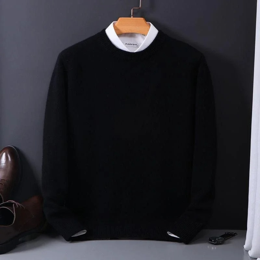 Emilio™ Jersey de Cachemira - Negro