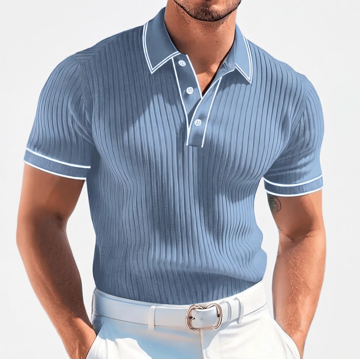 Adrián™ Polo Casual - Rojo