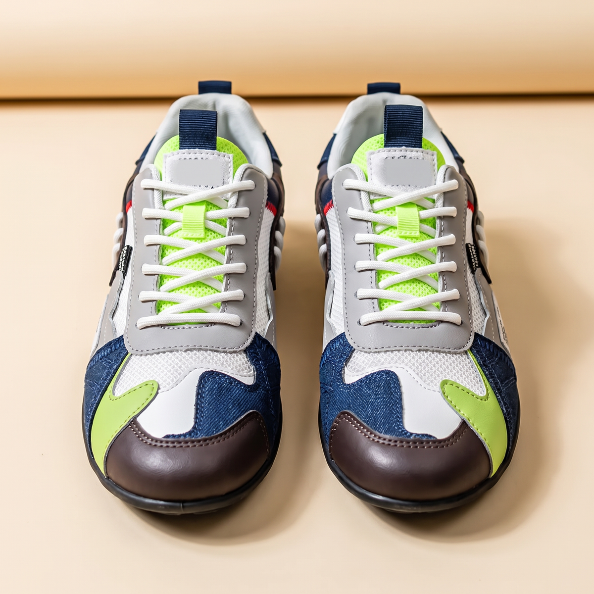 Mateo™ | Zapatillas Retro Azul y Blanco