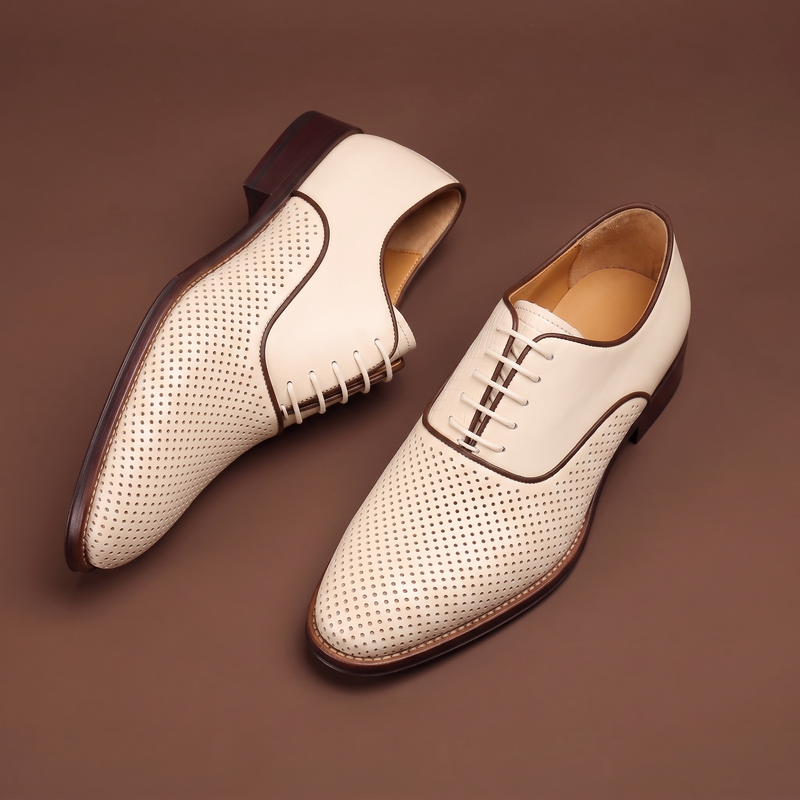 Simón™ Oxford de Cuero - Beige