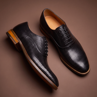 Simón™ Oxford de Cuero - Negro
