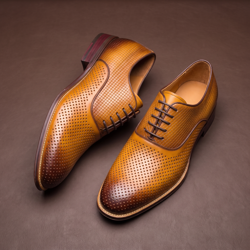 Simón™ Oxford de Cuero - Marrón