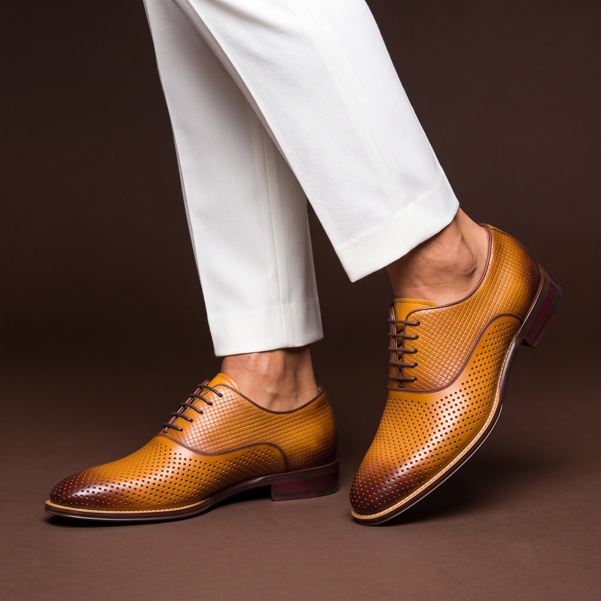 Simón™ Oxford de Cuero - Marrón
