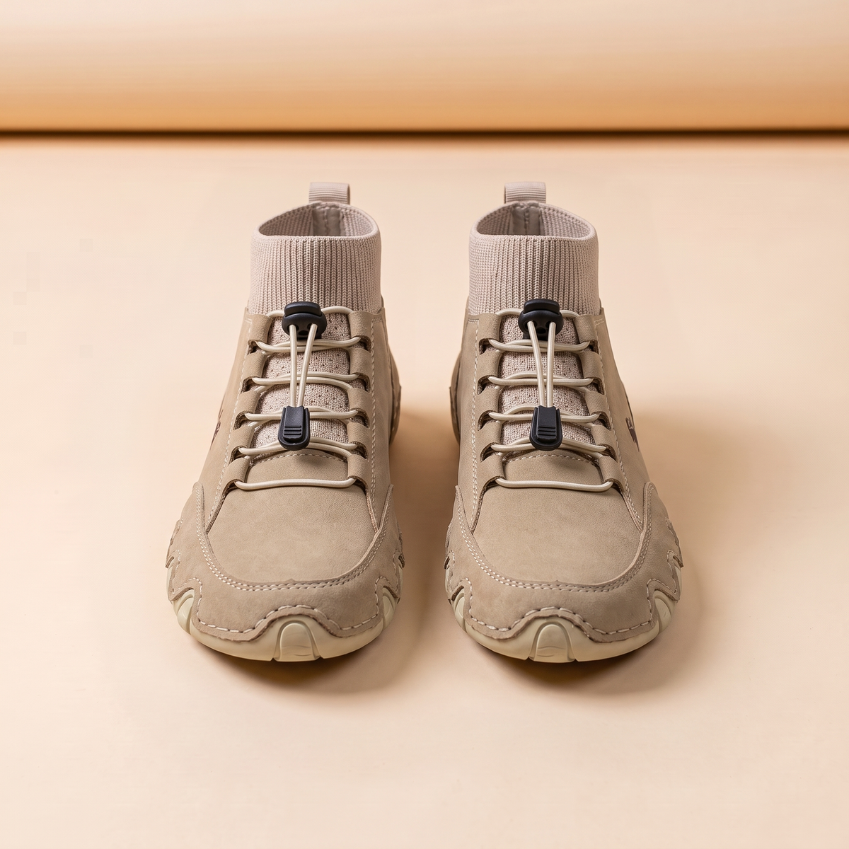 Darío™ Botines de Cuero - Arena