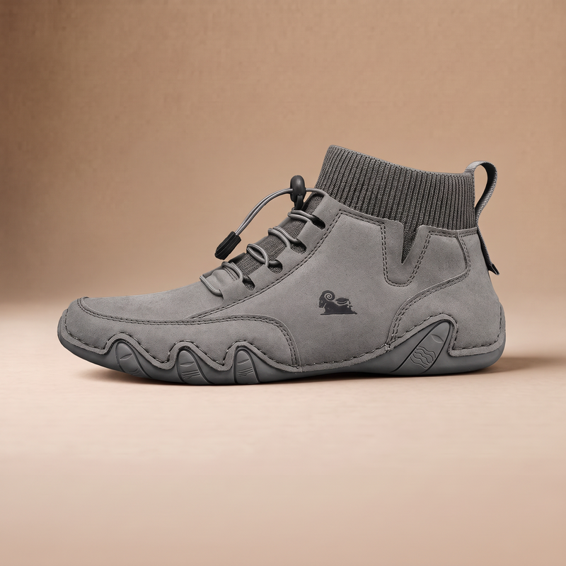 Darío™ Botines de Cuero - Gris