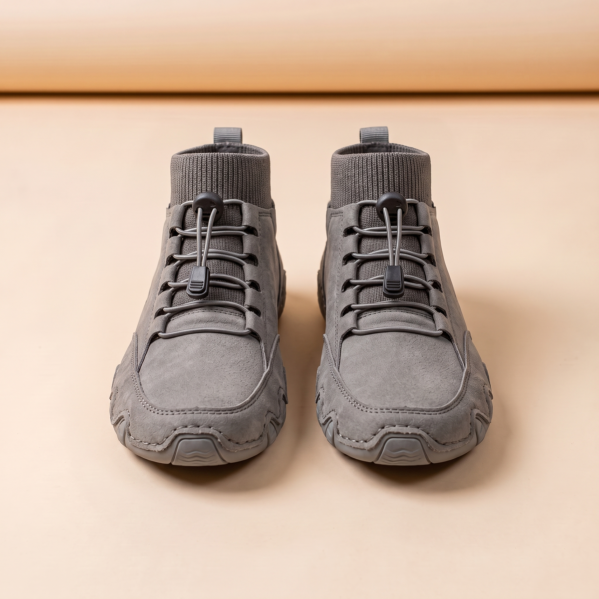 Darío™ Botines de Cuero - Gris