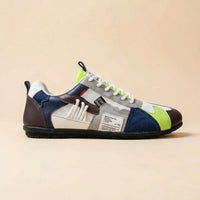 Mateo™ | Zapatillas Retro Azul y Blanco