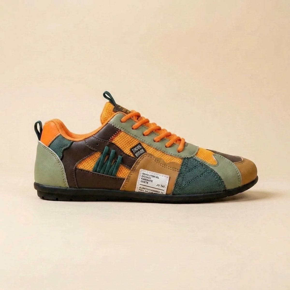 Mateo™ | Zapatillas Retro Verde y Naranja