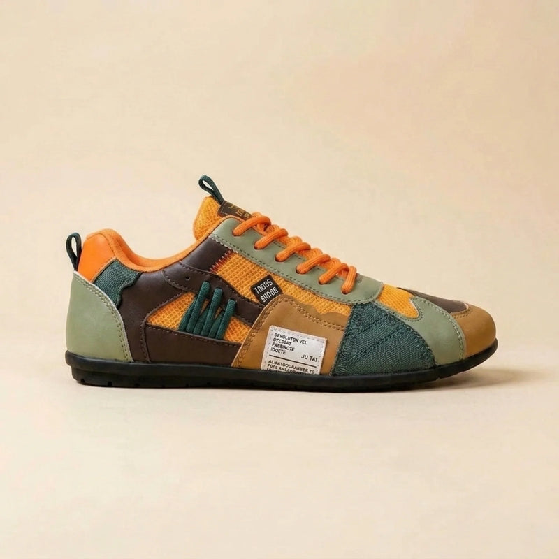 Mateo™ | Zapatillas Retro Verde y Naranja