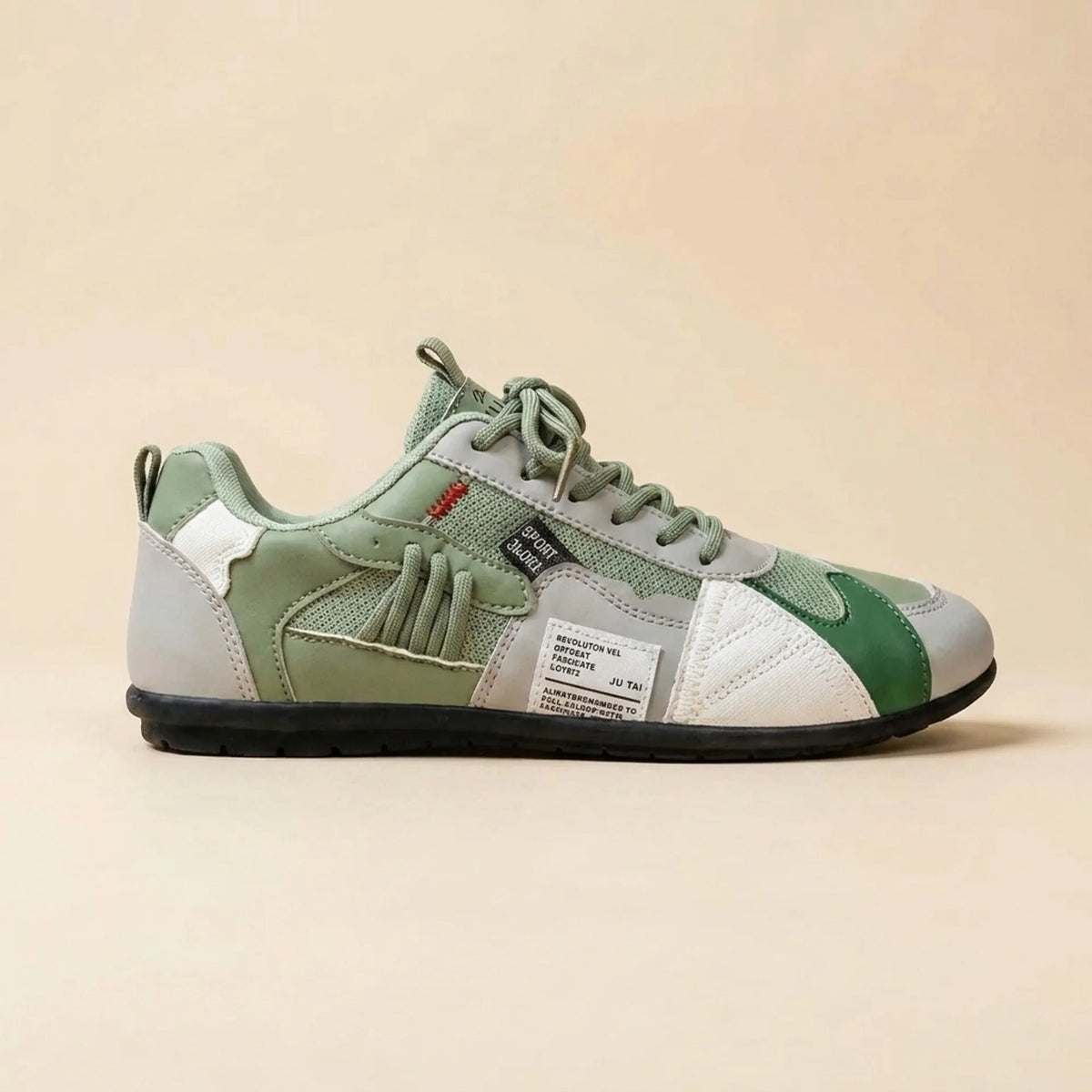 Mateo™ | Zapatillas Retro Blanco y Verde