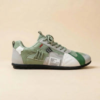 Mateo™ | Zapatillas Retro Blanco y Verde