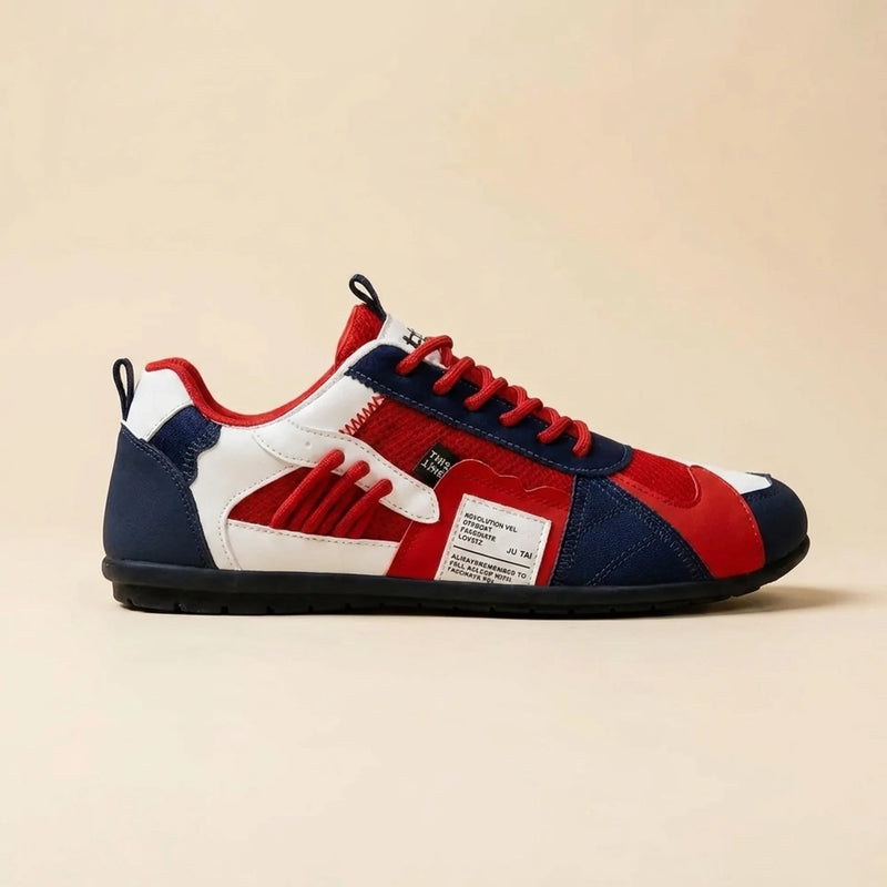 Mateo™ | Zapatillas Retro Blanco y Rojo