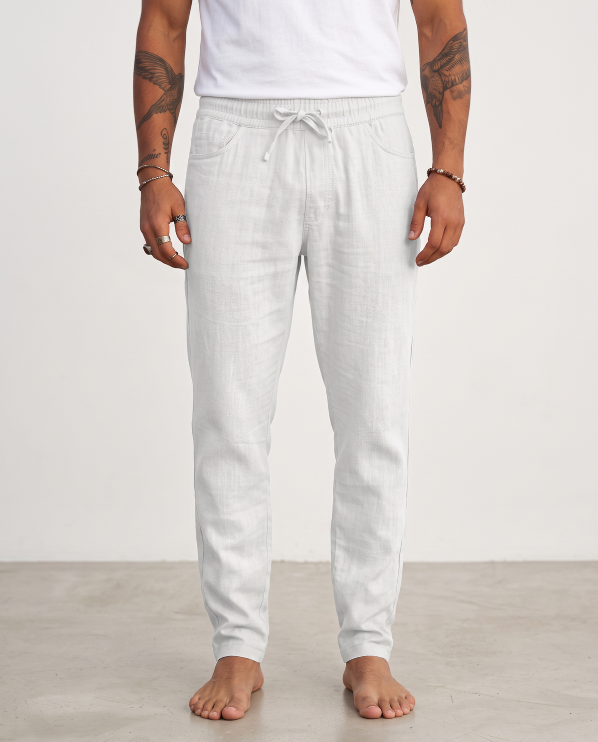Hugo™ Pantalón de Lino - Blanco