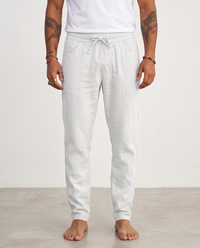 Hugo™ Pantalón de Lino - Blanco