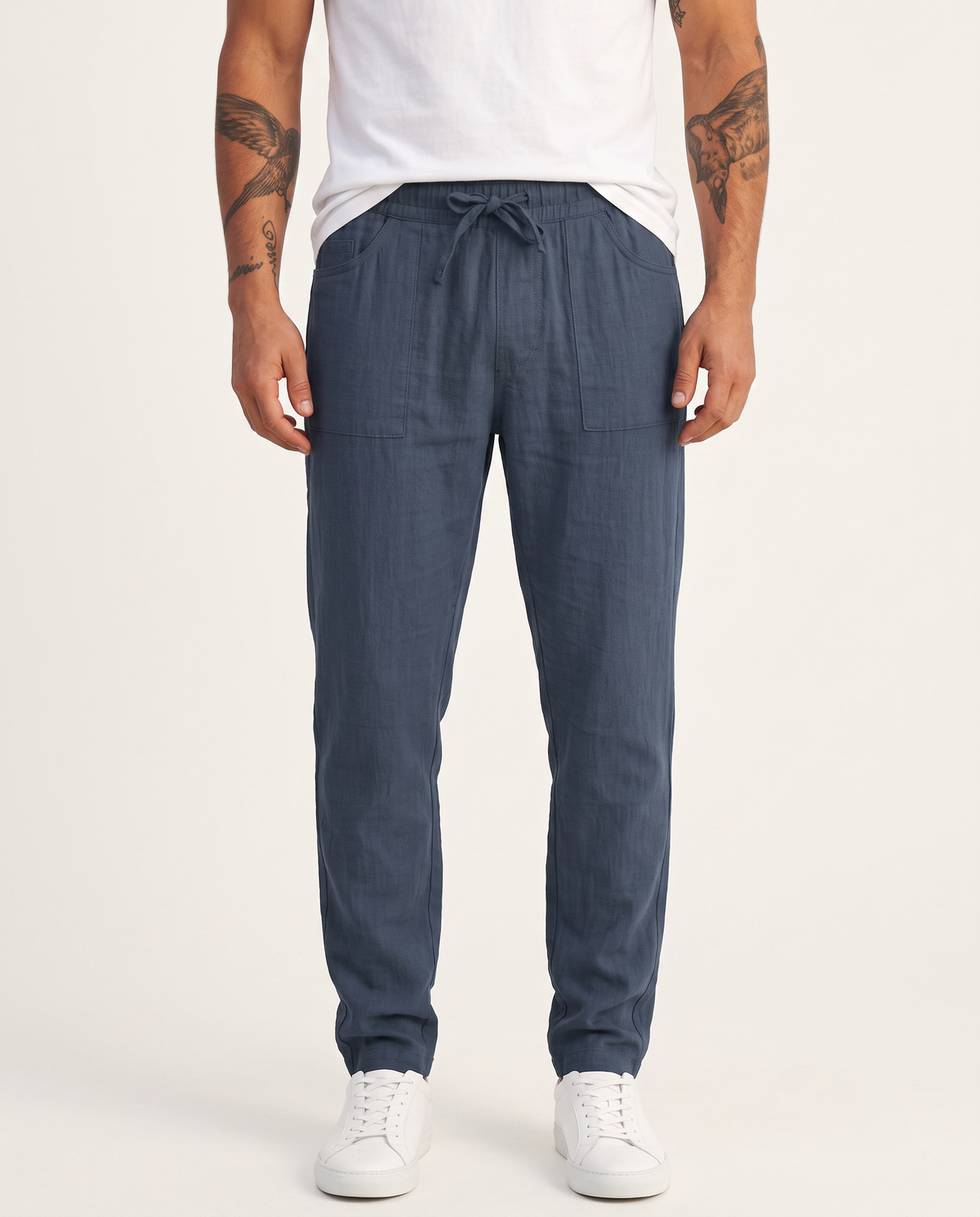 Hugo™ Pantalón de Lino - Azul Oscuro