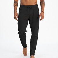 Hugo™ Pantalón de Lino - Negro
