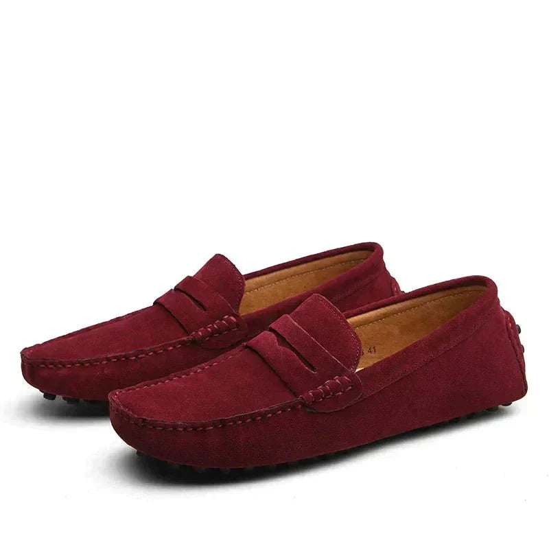 Álvaro™ Mocasines Clásicos - Rojo