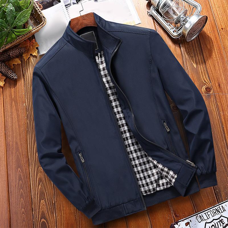 Bruno™ Chaqueta Cuello Alto - Azul Marino